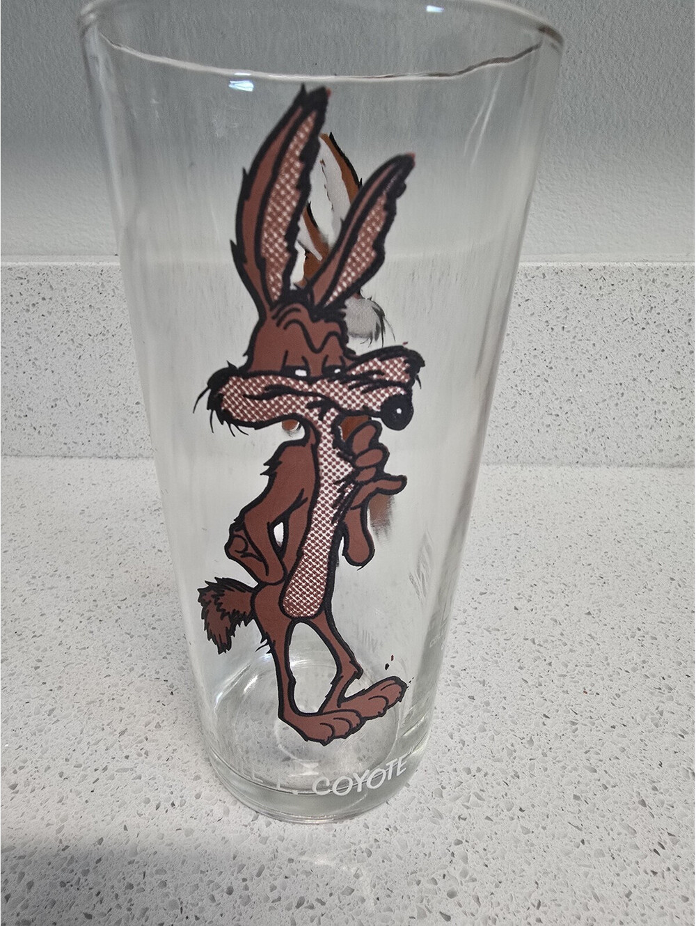 '73 Looney Tunes Wile E Coyote Pepsi Collector Series Brockway Glass Warner Bros